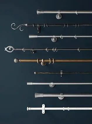 Accessoires rideaux pour professionnels.