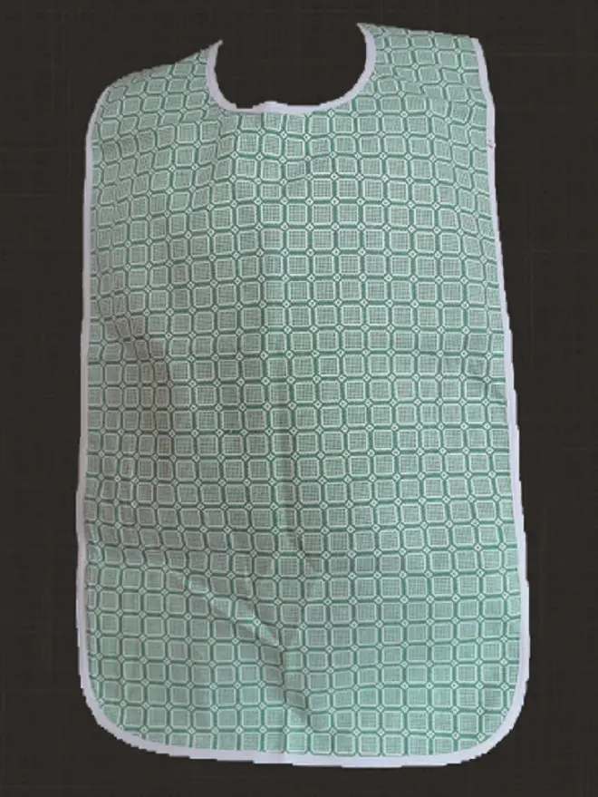 Bavoir imperméable vert pour adulte, qualité professionnelle pour hôpitaux et EHPAD