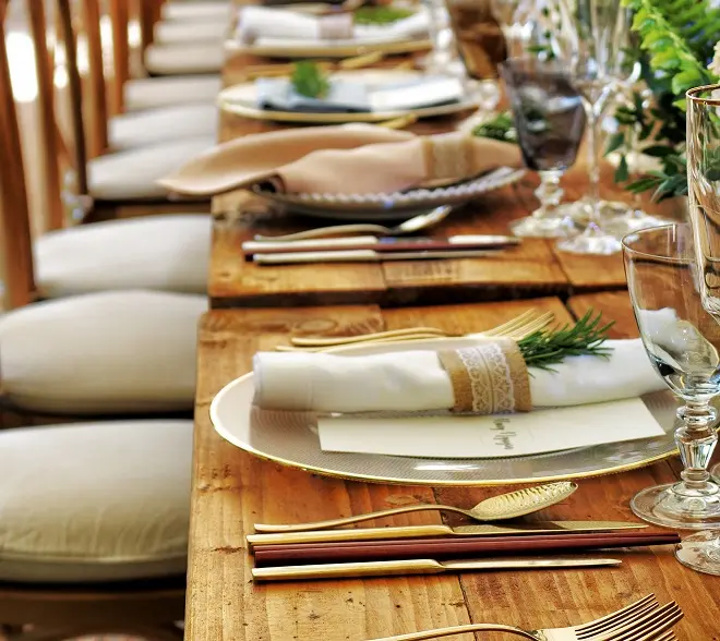 Serviettes de table professionnelles pour décoration de table de restaurant